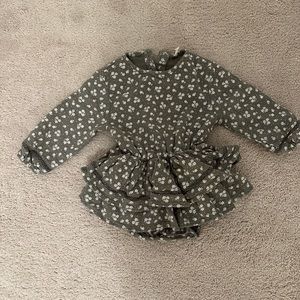 Quincy Mae long sleeve one piece/romper.